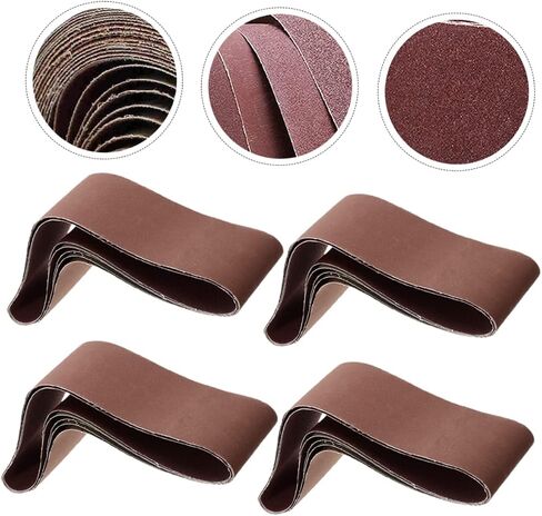 أحزمة الصنفرة المعدنية 5pcs أحزمة الرملي الكشطش البني كوروندوم لبطانة المعادن والخشب in Saudi Arabia