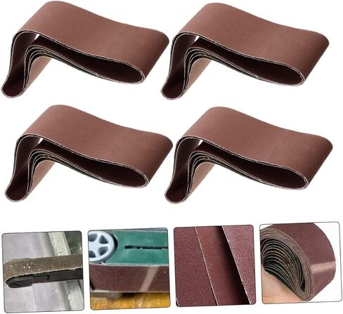 أحزمة الصنفرة المعدنية 5pcs أحزمة الرملي الكشطش البني كوروندوم لبطانة المعادن والخشب in Saudi Arabia
