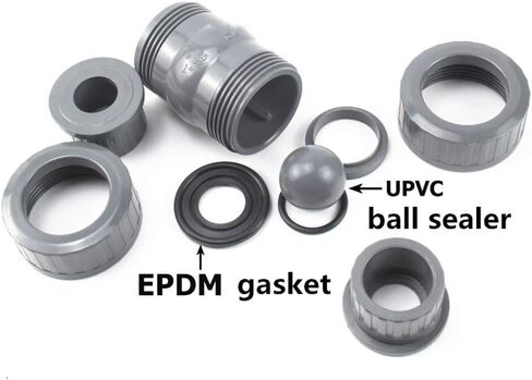 صمام فحص UPVC 20-63mm نقابة غير عائدات لا تمنع موصلات صمام أنبوب مياه التدفق الخلفي (DN32) in Saudi Arabia
