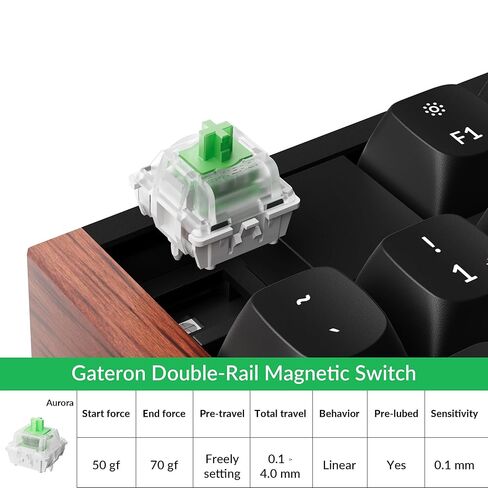 مفاتيح Keychron المغناطيسية Dawn Linear-110 pcs ، 30GF ، تشغيل مسبقًا ، مسبقًا ، 0.1 ملم قابلة للتعديل ، تأثير قاعة Gateron المزدوج ، بديل متوافق مع لوحات المفاتيح هو فقط in Saudi Arabia