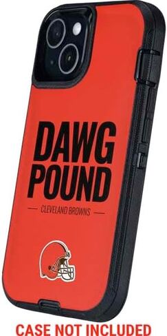 Skinit Skinit Phone Skin متوافق مع Otterbox Defender iPhone 14 - تصميم فريق NFL Cleveland Browns المرخص رسميًا in Kuwait