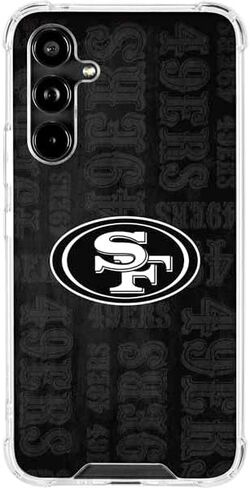 Skinit Clear Phone Case متوافق مع Galaxy A54 5G - NFL San Franciso 49ers بالأبيض والأسود تصميم in Saudi Arabia