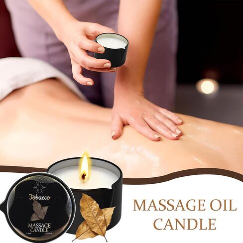 6 PCS STYLE CADLE SET-شموع شمع الصويا الشمع مع زيت تتلاءم الجلد ، مزيج من فول الصويا منخفضة الحرارة للأزواج استخدم 6 رائحة 2.35 أوقية in Kuwait