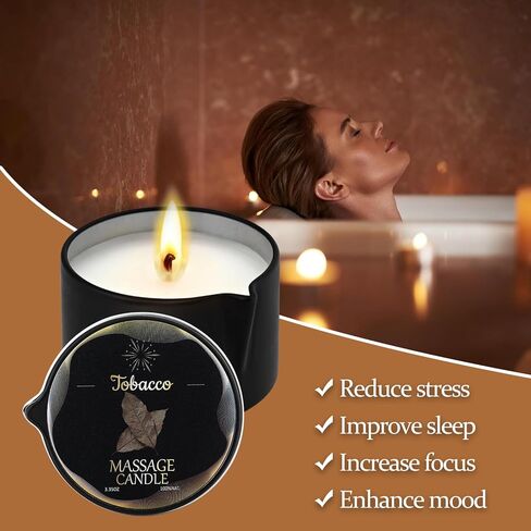 6 PCS STYLE CADLE SET-شموع شمع الصويا الشمع مع زيت تتلاءم الجلد ، مزيج من فول الصويا منخفضة الحرارة للأزواج استخدم 6 رائحة 2.35 أوقية in Kuwait