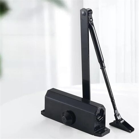 Hydraulic Buffer Automatic Door Closer 25KG to 85KG Adjustable Speed Positioning Door Closing Equipment Metal Spring Buffer(L-Automatic Payment) in Saudi Arabia