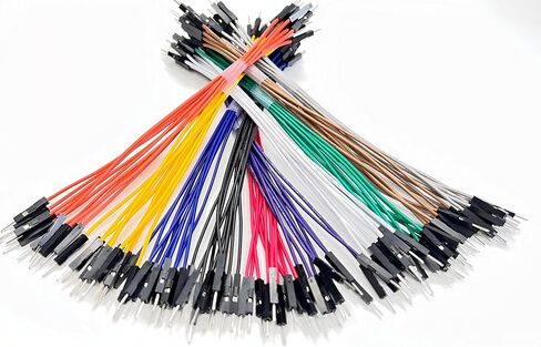 الأسلاك من الذكور إلى الذكور 100pcs ، 15 سم 24Awg ، 10 ألوان ، الأسلاك اللوحة للأردوينو ، ESP32 ، ESP8266 ، Raspberry PI ، DIY الإلكترونيات والنماذج الأولية in Saudi Arabia