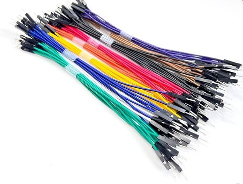 الأسلاك من الذكور إلى الذكور 100pcs ، 15 سم 24Awg ، 10 ألوان ، الأسلاك اللوحة للأردوينو ، ESP32 ، ESP8266 ، Raspberry PI ، DIY الإلكترونيات والنماذج الأولية in Saudi Arabia