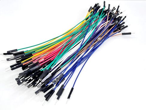 الأسلاك من الذكور إلى الذكور 100pcs ، 15 سم 24Awg ، 10 ألوان ، الأسلاك اللوحة للأردوينو ، ESP32 ، ESP8266 ، Raspberry PI ، DIY الإلكترونيات والنماذج الأولية in Saudi Arabia