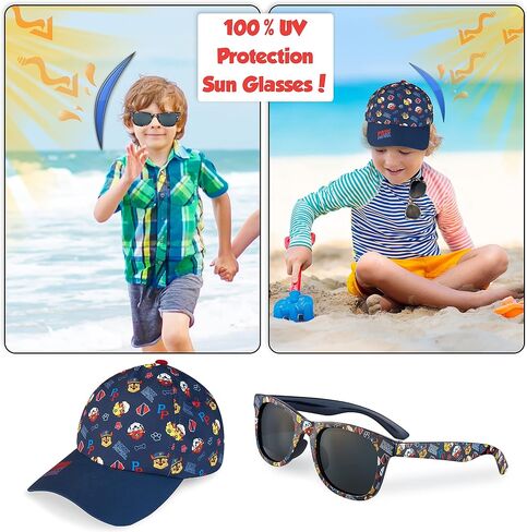 Paw Patrol Baseball Cap و Kids Sunglasses - Boys Sun Hat & UV400 نظارة شمسية للأطفال in Saudi Arabia