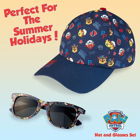Paw Patrol Baseball Cap و Kids Sunglasses - Boys Sun Hat & UV400 نظارة شمسية للأطفال in Saudi Arabia