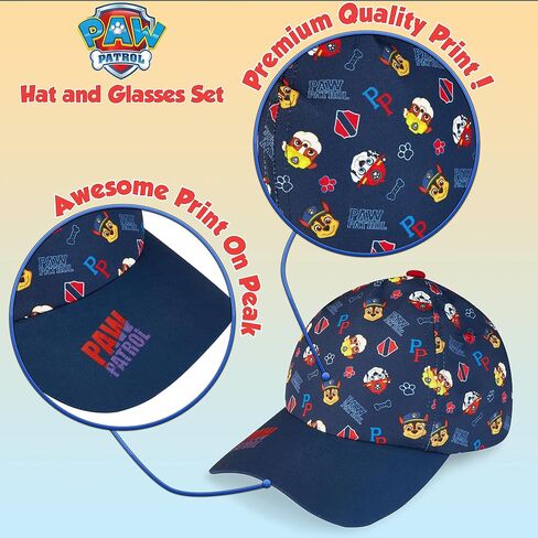 Paw Patrol Baseball Cap و Kids Sunglasses - Boys Sun Hat & UV400 نظارة شمسية للأطفال in Saudi Arabia