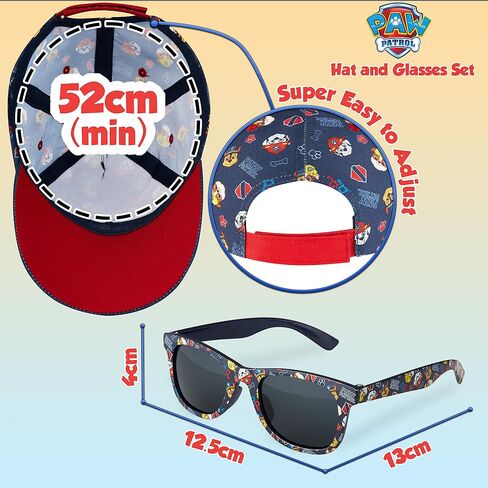 Paw Patrol Baseball Cap و Kids Sunglasses - Boys Sun Hat & UV400 نظارة شمسية للأطفال in Saudi Arabia
