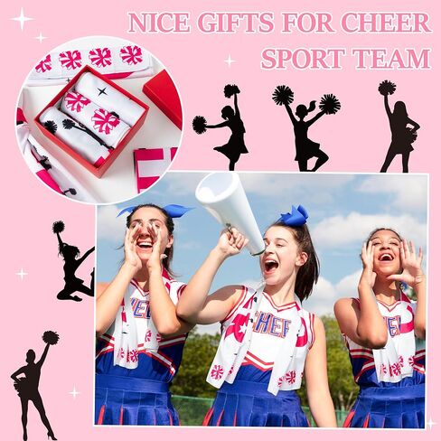 R HORSE 12Pcs Cheerleader Cooling Towels - 40"x12" Breathable Chilly Microfiber Ice Towels for Neck and Head, Sport Cheer Gifts Bulk for Cheer Sport Team Training Basketball Football Baseball Events in Saudi Arabia