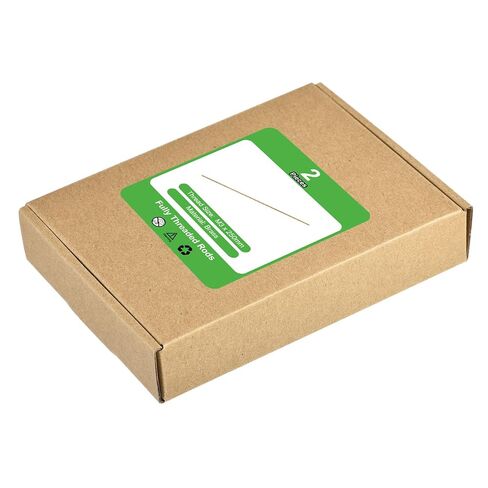 uxcell 2Pcs M3-0.5x250mm Fully Threaded Rods, Threaded Rods Bar Studs, Brass Long Thread Screws Hardware for U-Bolts, Anchors, Clamps, Hangers, Brass in Saudi Arabia