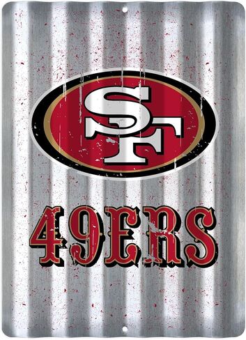 Rico Industries NFL Football 12" X 16" Tin Metal Roof Sign Home Décor For Sports Fan in Saudi Arabia