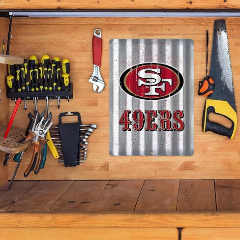 Rico Industries NFL Football 12" X 16" Tin Metal Roof Sign Home Décor For Sports Fan in Saudi Arabia