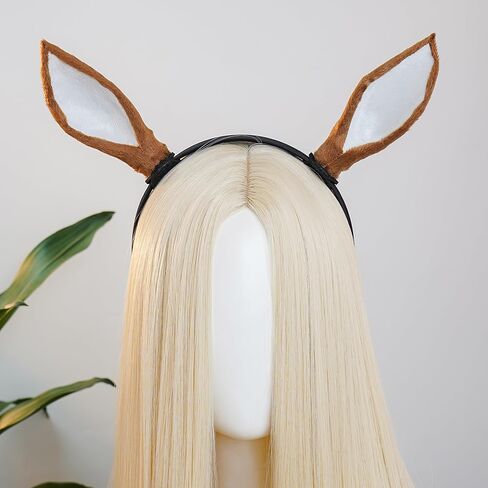 MOSTORY Antler Deer Ear Headband - Reindeer Horns Hairband for Adult Antlers Headpiece for Cosplay Renaissance Renfaire in Saudi Arabia
