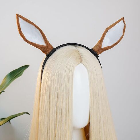 MOSTORY Antler Deer Ear Headband - Reindeer Horns Hairband for Adult Antlers Headpiece for Cosplay Renaissance Renfaire in Saudi Arabia