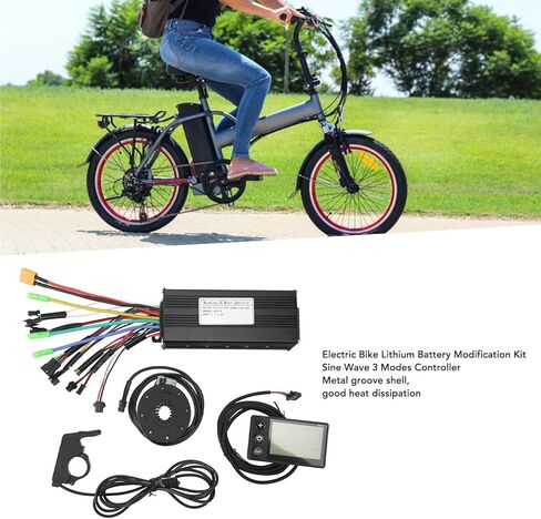 36v/48v 750w/1000w Electric Bike Controller Kit, Aluminum Alloy Ebike Conversion Kit, 30a Sine Wave Controller with Panel Dc24 36 48v for Electric Bicycles, Electric Vehicles, Electric Scooters in Kuwait