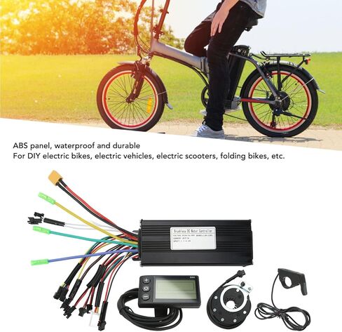 36v/48v 750w/1000w Electric Bike Controller Kit, Aluminum Alloy Ebike Conversion Kit, 30a Sine Wave Controller with Panel Dc24 36 48v for Electric Bicycles, Electric Vehicles, Electric Scooters in Kuwait