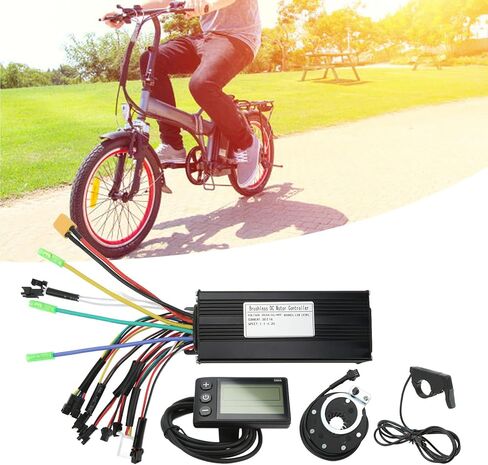 36v/48v 750w/1000w Electric Bike Controller Kit, Aluminum Alloy Ebike Conversion Kit, 30a Sine Wave Controller with Panel Dc24 36 48v for Electric Bicycles, Electric Vehicles, Electric Scooters in Kuwait