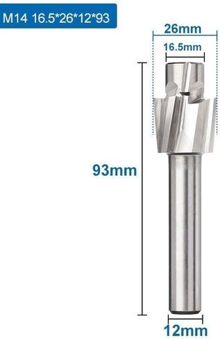 4 Flute HSS Counterbore End Mill M3.2-M20 Pilot Slotting Bit Milling Cutter for Wood/Metal Drilling Counterbore Mill (Size : 3.2x5.9x6x50) in Saudi Arabia