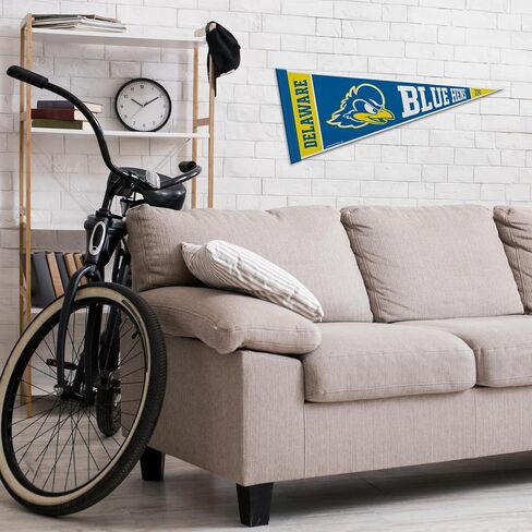 Rico Industries NCAA Delaware Fightin Blue Hens Rally 12" x 30" Felt Wall Décor Pennant - Great for Home/Bed Room/Man Cave Décor in Saudi Arabia