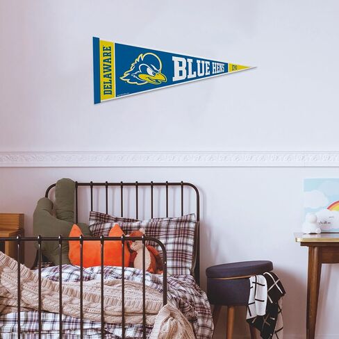 Rico Industries NCAA Delaware Fightin Blue Hens Rally 12" x 30" Felt Wall Décor Pennant - Great for Home/Bed Room/Man Cave Décor in Saudi Arabia