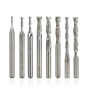 10pcs 3.175 Shank 2 Flute Flat End Mill CNC Router Bit for Wood/Plastic Engraving Carbide Milling Cutter(1.5xD3.175x8) in Saudi Arabia