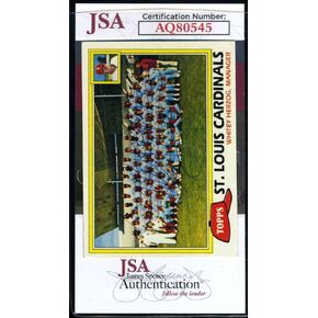 Y Herzog JSA Coa وقعت 1981 Topps Team Autograph - بطاقات موقعة للبيسبول in Kuwait