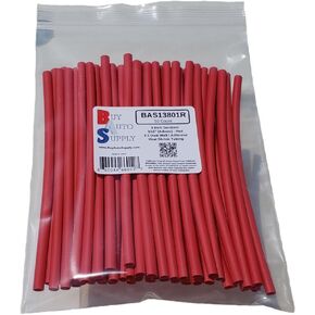 شراء التزويد التلقائي # BAS13801R (25 عدد) أحمر 3: 1 أنابيب تقليص الحرارة مزدوجة الجدار لاصق مبطن ، السيارات والصف البحري - الحجم: I.D 3/16 "(4.8 مم) - 6 بوصة أقسام in Kuwait