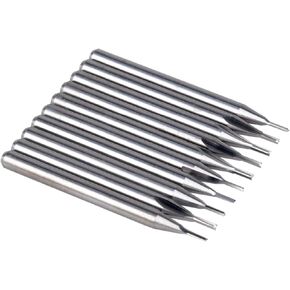 10pcs 3.175mm Shank Straight Slot Bit Wood Cutter CNC Solid Carbide Two Double Flute Bits CNC Router Bits in Saudi Arabia