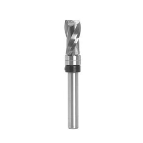 8mm Shank Bearing Ultra-Performance Compression Flush Trim Solid Carbide CNC Router Bit for Woodworking End Mill Cutters(2 Flutes) in Saudi Arabia