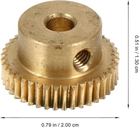 Industrial helical Gear 2pcs Shaft Worm Gear Replacement Accessories with Durable Wheel Copper Small Modulus in Saudi Arabia