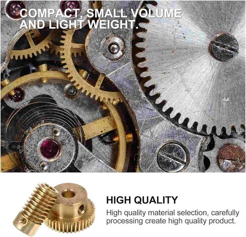 Industrial helical Gear 2pcs Shaft Worm Gear Replacement Accessories with Durable Wheel Copper Small Modulus in Saudi Arabia