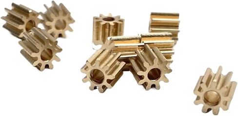 التروس الحلزونية الصناعية 10pcs 0.5m 9t ترس النحاس الصغيرة 1.5/2 مم قطر (الحجم: 2 مم) in Saudi Arabia