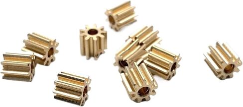 التروس الحلزونية الصناعية 10pcs 0.5m 9t ترس النحاس الصغيرة 1.5/2 مم قطر (الحجم: 2 مم) in Saudi Arabia