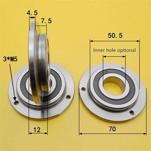 1pcs Flange Connected Bearing F70/20 F70/22 F70/25-2RS Size 20 * 22 * 25 * 70 * 12 mm(F70x22 7) in Saudi Arabia