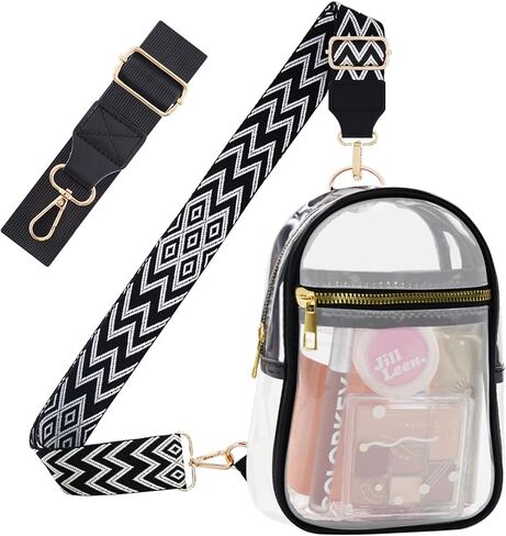 Clear Bag for Stadium Events Approved Concert Travel Outdoors See Through Sports Fan Handbags&Purses in Saudi Arabia