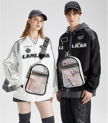 Clear Bag for Stadium Events Approved Concert Travel Outdoors See Through Sports Fan Handbags&Purses in Saudi Arabia