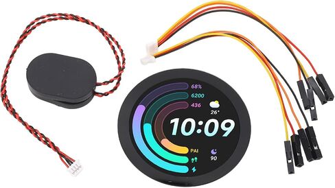 32 Bit Round Display Development Board, High Performance Processor, WiFi Bluetooth 5, LCD 360x360 Capacitive Touch, Sound Decoder, 6 Axes Sensor, RTC Sensor, Low Power Consumption in Saudi Arabia