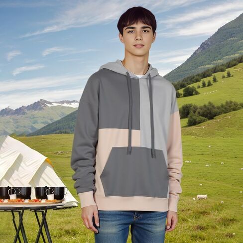 Zifipeoed Men's Casual Hoodie Long Sleeve Sweatshirt Streetwear Fashion Hip-Hop Pullover in Saudi Arabia