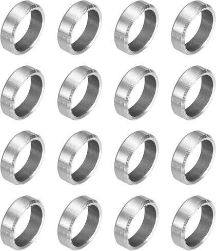 UXCELL 16PCS 304 فاصل الفولاذ المقاوم للصدأ 3/8 "OD X 5/16" id x 1/8 "طول (10x8x3mm) المسمار البوط بلاتبة بلاءات معدنية مستديرة غير مؤثرة للمسامير M8 مسامير وقضبان in Kuwait