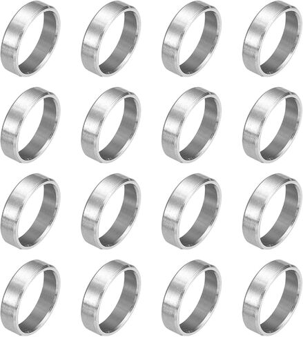 UXCELL 16PCS 304 فاصل الفولاذ المقاوم للصدأ 3/8 "OD X 5/16" id x 1/8 "طول (10x8x3mm) المسمار البوط بلاتبة بلاءات معدنية مستديرة غير مؤثرة للمسامير M8 مسامير وقضبان in Kuwait