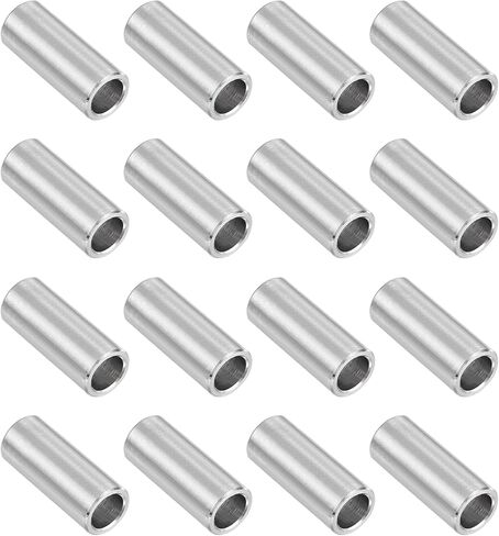 UXCELL 16PCS 304 فاصل الفولاذ المقاوم للصدأ 3/8 "OD X 5/16" id x 1/8 "طول (10x8x3mm) المسمار البوط بلاتبة بلاءات معدنية مستديرة غير مؤثرة للمسامير M8 مسامير وقضبان in Kuwait