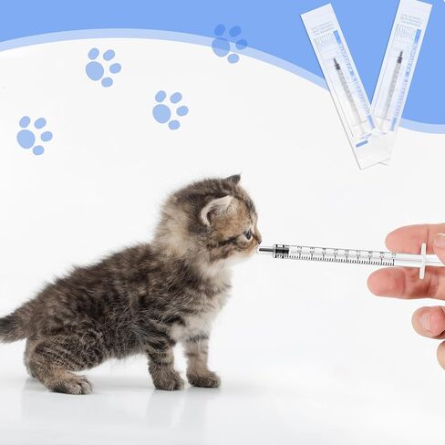 300 Pcs 1ml Plastic Syringe Oral Dispenser Individually Sterile Warpped, No Niddle with Cap Syringe for Pets Oral, Refilling, Measuring or Transfering Tiny Amount of Liquids in Saudi Arabia