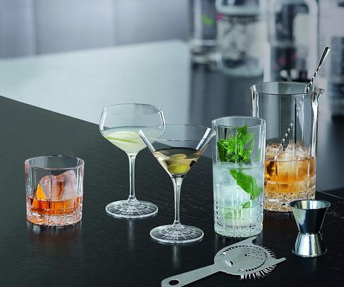 Spiegelau Willsberger Digestive Glasses Set of 4 - European-Made Crystal, Modern Cocktail Glasses, Dishwasher Safe, Professional Quality Cocktail Glass Gift Set - 9.9 oz in Saudi Arabia