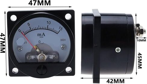 قطعة واحدة من مقياس Ammeter So-45 Meter Meter Black (1MA) in Saudi Arabia