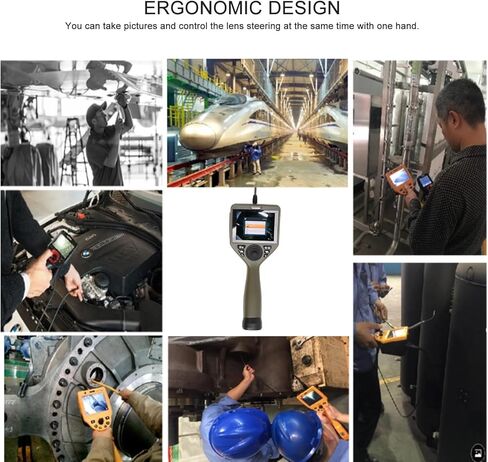 Fydun Industrial Digital Endoscope Sewer Camera 5 Inch HD 1280P IP67 6mm 360° Probe (US Plug 100-240V) in Saudi Arabia