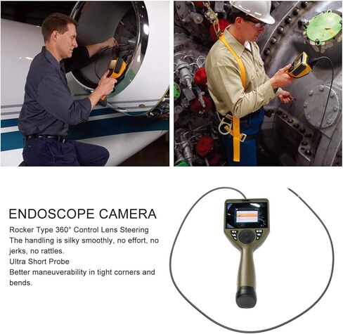 Fydun Industrial Digital Endoscope Sewer Camera 5 Inch HD 1280P IP67 6mm 360° Probe (US Plug 100-240V) in Saudi Arabia